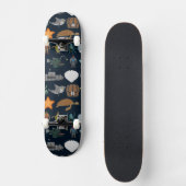 Ocean Inhabitants Patroon 1 Skateboard (Voorkant)