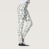 Ocean Inhabitants Patroon 3 Leggings (Rechts)