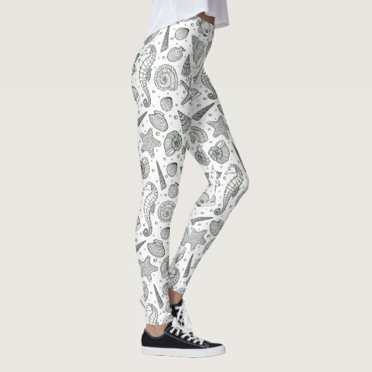 Ocean Inhabitants Patroon 3 Leggings (Rechts)
