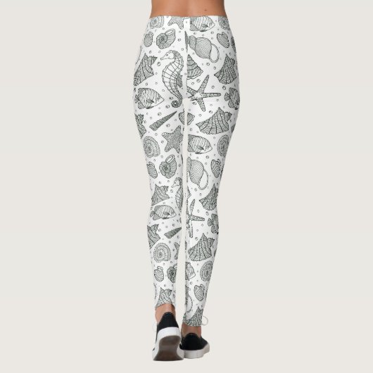 Ocean Inhabitants Patroon 3 Leggings (Achterkant)