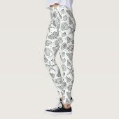 Ocean Inhabitants Patroon 3 Leggings (Links)