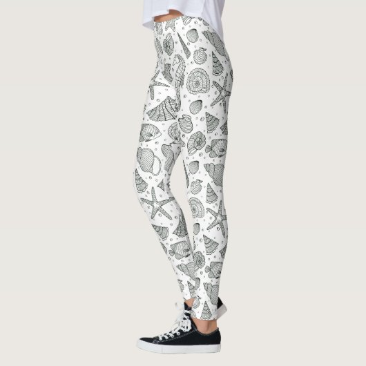 Ocean Inhabitants Patroon 3 Leggings (Links)