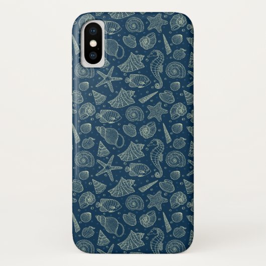 Ocean Inhabitants Pattern 2 Case-Mate iPhone Case (Achterkant)