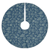 Ocean Inhabitants Pattern 2 Kerstboom Rok (Voorkant)