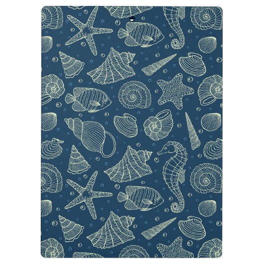 Ocean Inhabitants Pattern 2 Klembord (Achterkant)