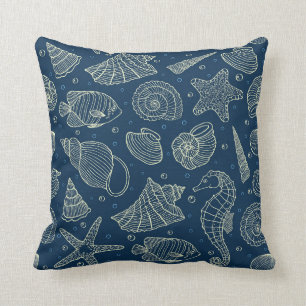 Ocean Inhabitants Pattern 2 Kussen