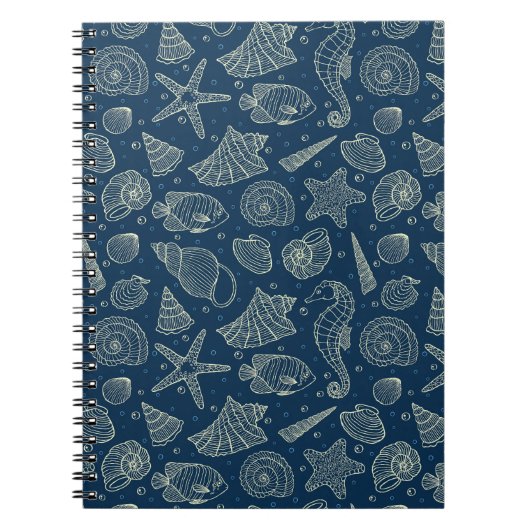 Ocean Inhabitants Pattern 2 Notitieboek (Voorkant)