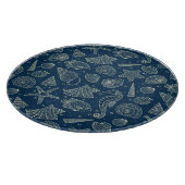 Ocean Inhabitants Pattern 2 Snijplank (Hoek)