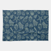 Ocean Inhabitants Pattern 2 Theedoek (Horizontaal)