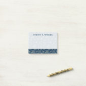 Ocean Inhabitants Pattern | Jouw namen toevoegen Post-it® Notes (Op bureau)
