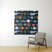 Ocean Inhabitants Pattern Wandkleed (In Situ (horizontaal))