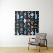 Ocean Inhabitants Pattern Wandkleed (In situ)