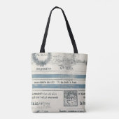 Ocean-Inspired Beach Canvas tas (Achterkant)