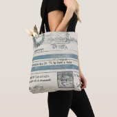 Ocean-Inspired Beach Canvas tas (Dichtbij)