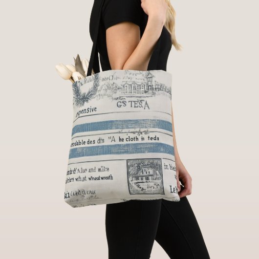 Ocean-Inspired Beach Canvas tas (Dichtbij)