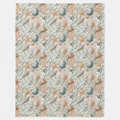 Ocean Inspired Blanket met zachte motieven voor ze Fleece Deken (Voorkant)