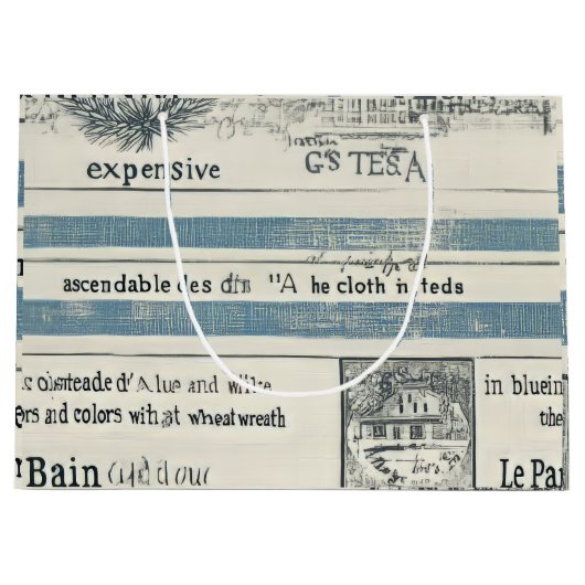 Ocean-Inspired Gift Bags met Zee Details Groot Cadeauzakje (Voorkant)