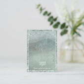 Ocean-Inspired Glitter Earring Display Kaart Visitekaartje (Staand voorkant)