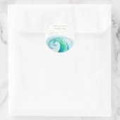 Ocean Inspired Jewelry Verpakkingslabels Ronde Sticker (Tas)