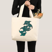 Ocean-Inspired Shoulder Bag Grote Tote Bag (Voorkant (product))