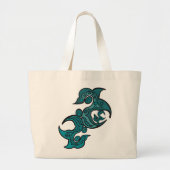 Ocean-Inspired Shoulder Bag Grote Tote Bag (Voorkant)
