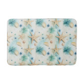 Ocean-Inspired Starfish & Seashells Coastal Decor Badmat (Voorkant)
