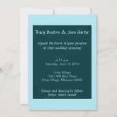 Ocean Inspired Wedding Invitation Kaart (Voorkant)