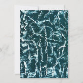 Ocean Inspired Wedding Invitation Kaart (Achterkant)