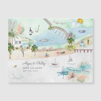 Ocean Isle Beach | North Carolina Illustrated Map