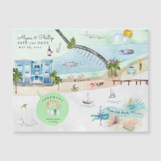 Ocean Isle Beach | North Carolina Illustrated Map