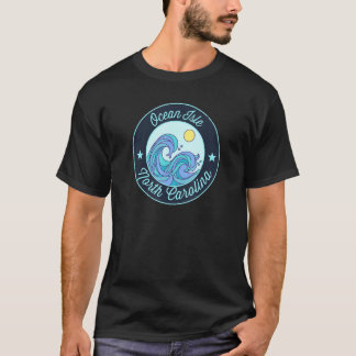 Ocean Isle NC North Carolina Souvenir nautische su T-shirt