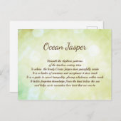 Ocean Jasper Crystal Healing Design Briefkaart (Voorkant / Achterkant)