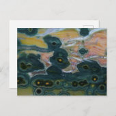 Ocean Jasper Slab Briefkaart (Voorkant / Achterkant)