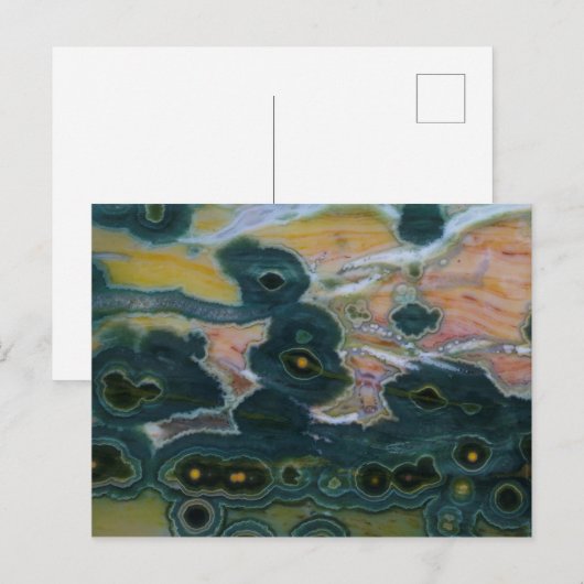 Ocean Jasper Slab Briefkaart (Voorkant / Achterkant)