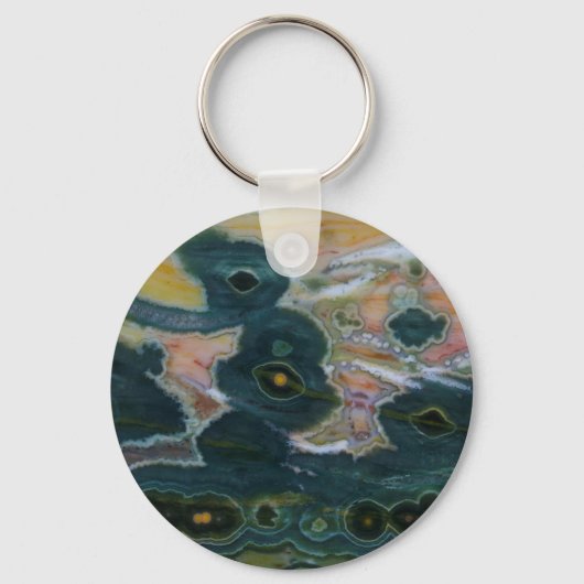 Ocean Jasper Slab Sleutelhanger (Voorkant)