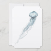 Ocean Jellyfish Age Number Birthday Invite Kaart (Achterkant)