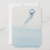 Ocean Jellyfish Age Nummer 1 1 Birthday Invite Kaart (Achterkant)