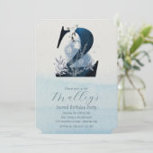 Ocean Jellyfish Leeftijd Twee 2 Birthday Invite Kaart (Staand voorkant)