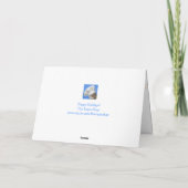 Ocean Jellyfish Sparkle Kerstmis Feestdagen Kaart (Achterkant)