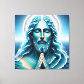 Ocean Jesus Christ Portrait  Canvas Afdruk (Voorkant)