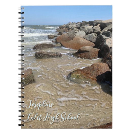 Ocean Jetty Rocks Personalized Notebook Notitieboek (Voorkant)