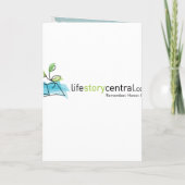 Ocean Joy Memorial Kaart / begrafenisprogramma (Achterkant)