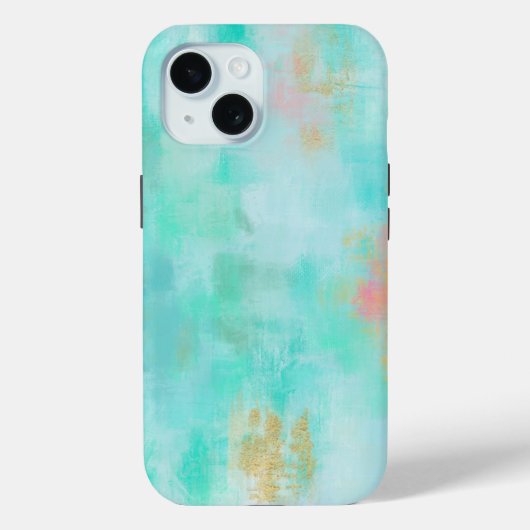 Ocean Joyride - Blauwe Turquoise Abstracte Kunst Case-Mate iPhone Case (Achterkant)
