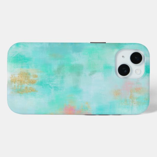 Ocean Joyride - Blauwe Turquoise Abstracte Kunst Case-Mate iPhone Case (Achterkant (horizontaal))