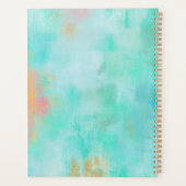 Ocean Joyride - Blauwe Turquoise Abstracte Kunst Planner (Achterkant)