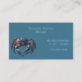 Ocean King Crab Company Visitekaartje (Achterkant)