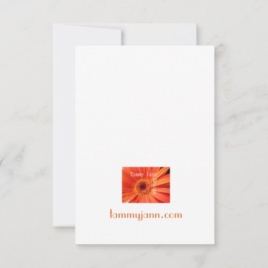 Ocean Lace Note-Kaart Bedankkaart (Achterkant)