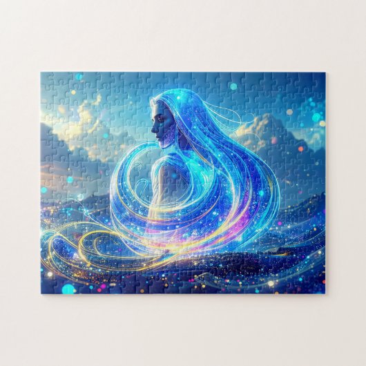 Ocean Lady Genie Magical Fantasy Art Legpuzzel (Horizontaal)