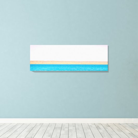 Ocean Land Sky Fotografie Canvas Afdruk (Insitu (Houten vloer))