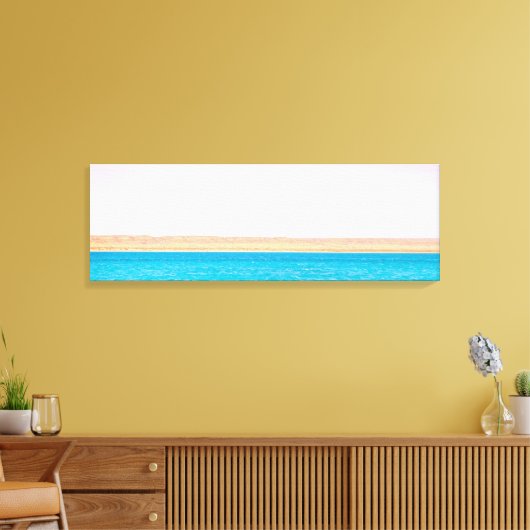 Ocean Land Sky Fotografie Canvas Afdruk (Insitu (Woonkamer))